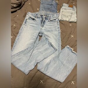 High rise ankle straight